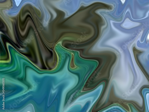 Digital Art Abstract Pattern Unique Liquid Background.