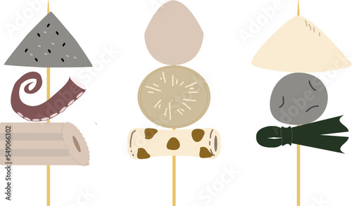 串に刺したおでん