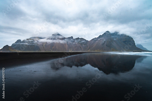 Landscape of the Beach of Stokksnes  Iceland 