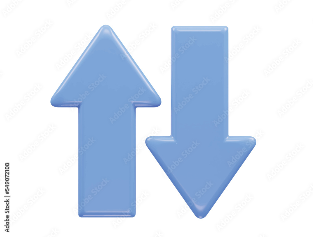 Arrow icon 3d rendering vector illustration Arrow icon 3d rendering vector illustration