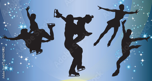 couples dancing on ice