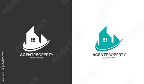 real estate company logo template idea