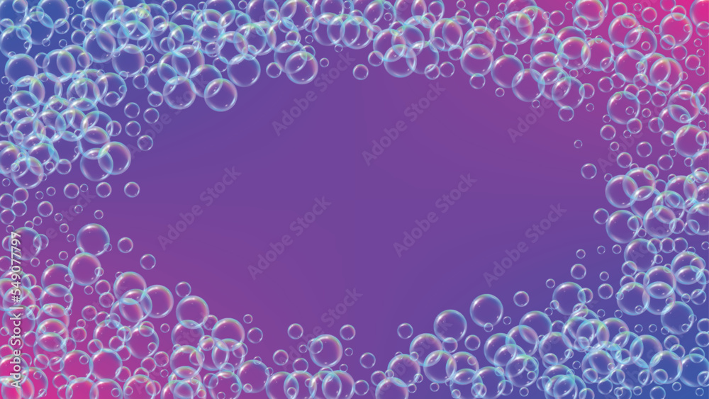 Detergent foam. Soap bath bubble and suds for bathtub. Shampoo. Detergent foam. Soap bath bubble and suds for bathtub. Shampoo.