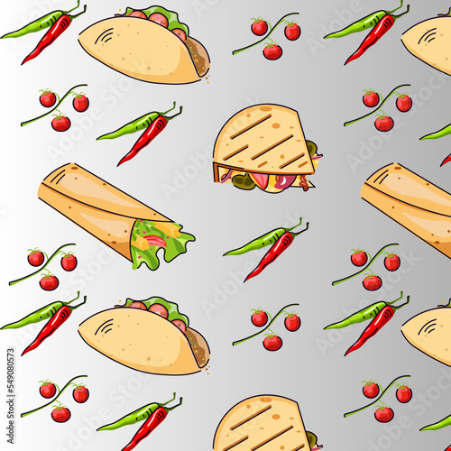 sets consisting of Mexican juicy dishes