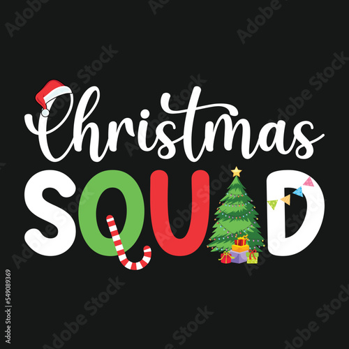 Christmas Squad T Shirt Funny Christmas Holiday T-Shirt