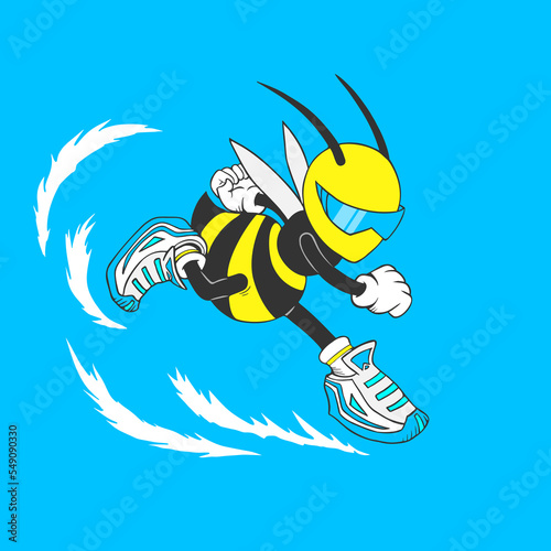 Running sport wasp