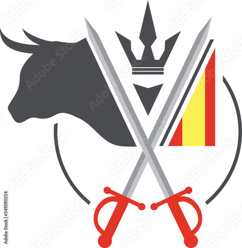 Bullfight emblem design