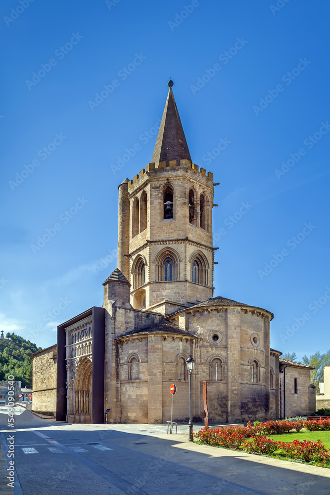 Obraz premium Church of Santa Maria, Sanguesa, Spain