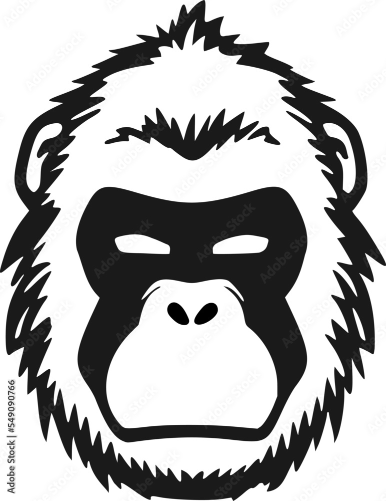 Fototapeta premium Gorilla face symbol