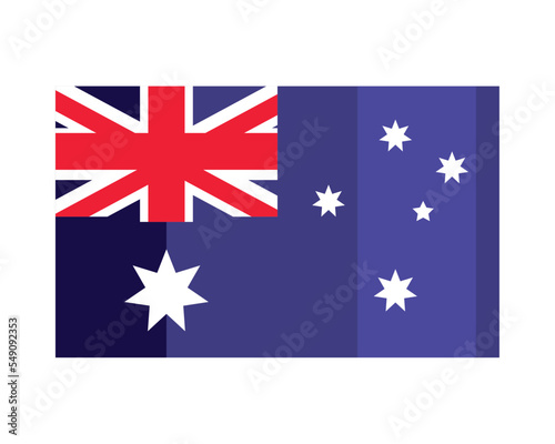 flat australian flag design