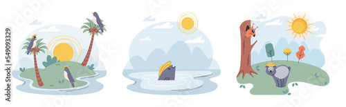 Climate change concept. Global warming metaphor. Nature environment danger, energy business industr, climate change saving planet, air pollution. Temperature rising animal extinction. Environment Day