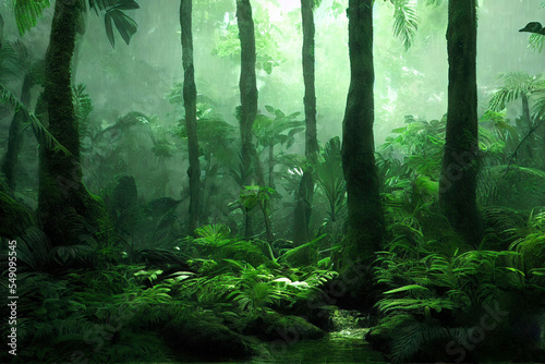 rain forest nature background 