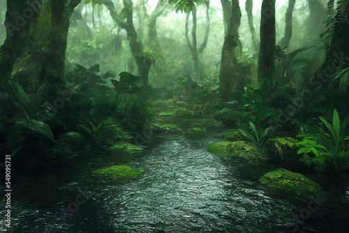 Foto rain forest nature background