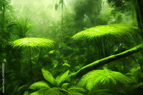 rain forest nature background 