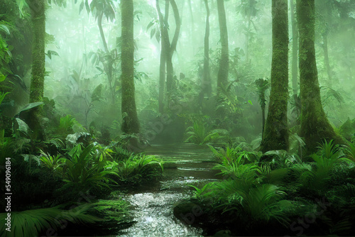 rain forest nature background 