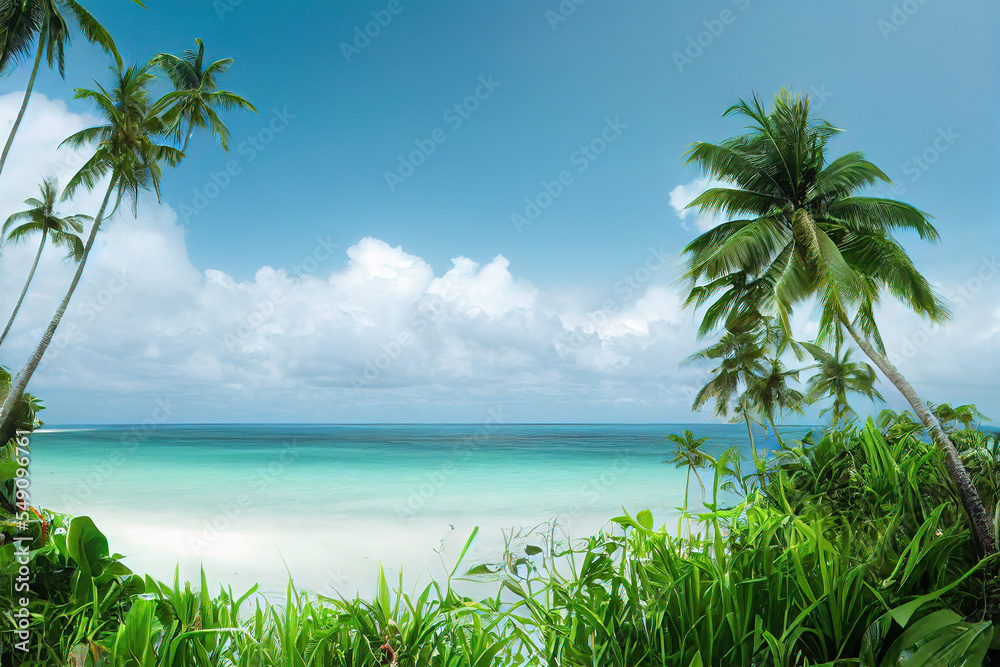 tropical island background
