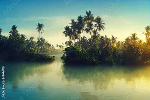 tropical island background

