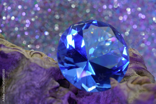 Colored glass diamonds