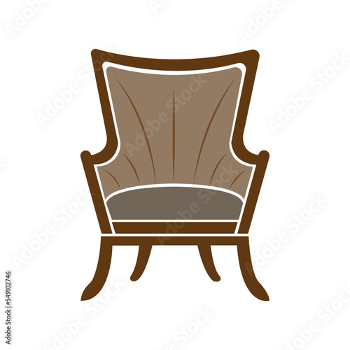 chair icon logo vector design template