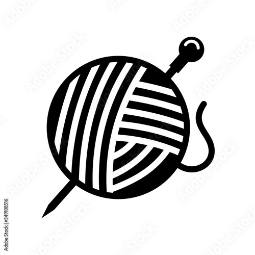 ball of wool - vector icon