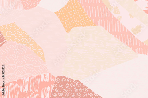 Abstract black strokes, Hand sketched Vector Pattern. Retro abstract pattern in geometric style. Abstract multicolored geometric pattern.	
