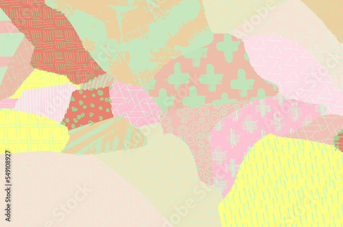 Abstract black strokes, Hand sketched Vector Pattern. Retro abstract pattern in geometric style. Abstract multicolored geometric pattern.	
