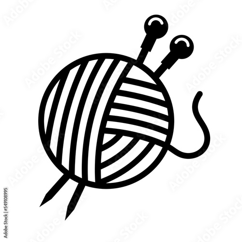 ball of wool - vector icon