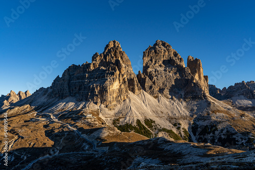Tre Cime de Laveredo, Dolomity, Włochy, Italy, Tyrol, Alpy, góry