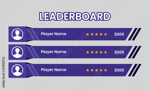 Popular Leaderboard Game Vector, Leaderboard Game