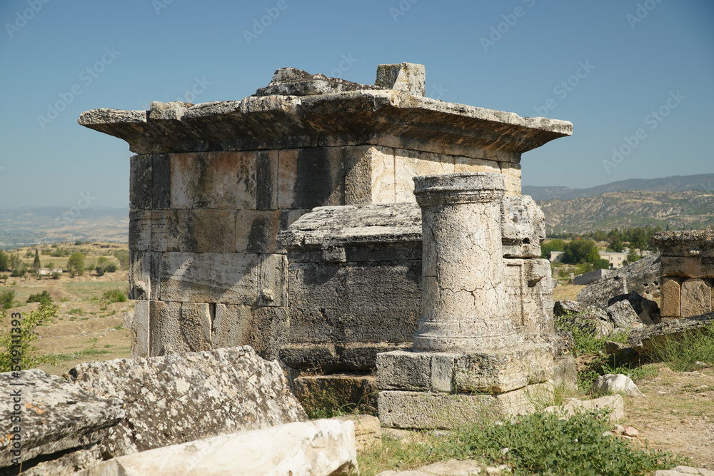 Tomb at Hierapolis Ancient City, Pamukkale, Denizli, Turkiye