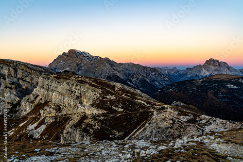 Tre Cime de Laveredo  Dolomity  W  ochy  Italy  Tyrol  Alpy  g  ry