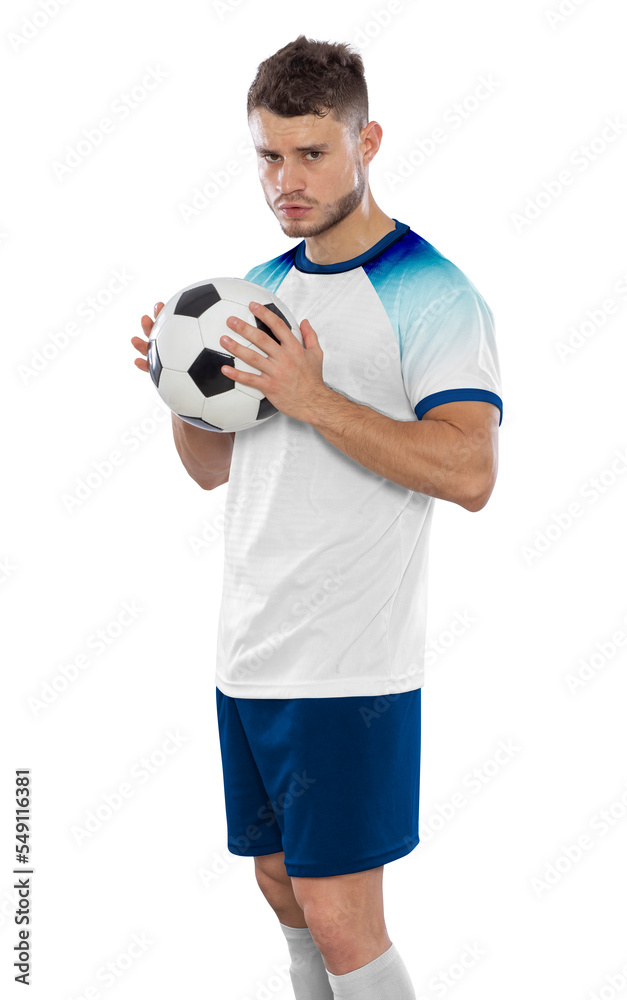 Soccer player with the uniform of his country. Soccer player with the uniform of his country.