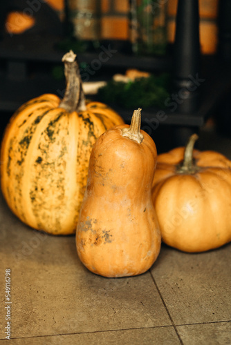 pumpkins on the table