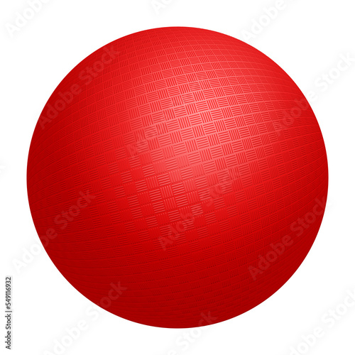 kickball red ball isolated png photo