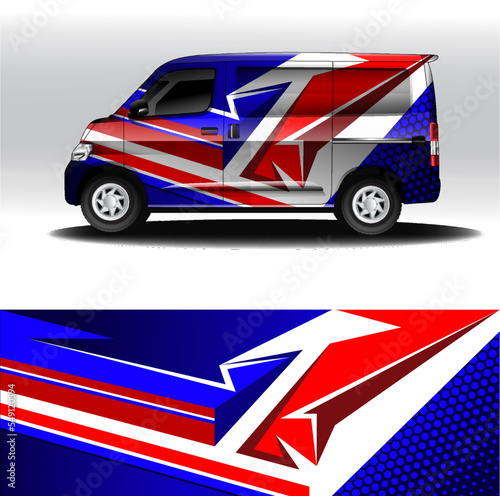 Car wrap design editable vector