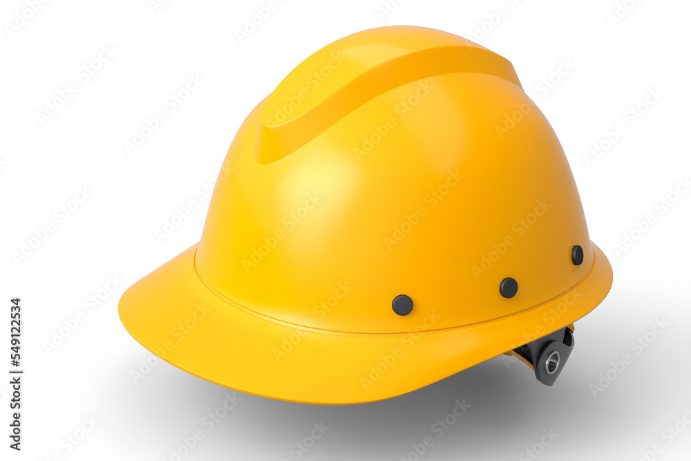 Yellow safety helmet or hard cap isolated on wihte background Yellow safety helmet or hard cap isolated on wihte background