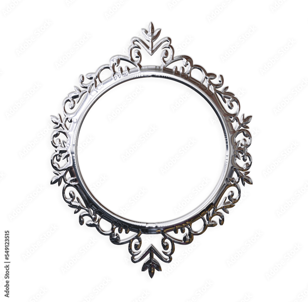 3d illustration, silver decorative 3d illustration, silver decorative