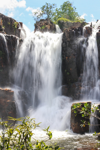 Brazilian waterfall at Chapada dos Veadeiros  Catarata dos Couros