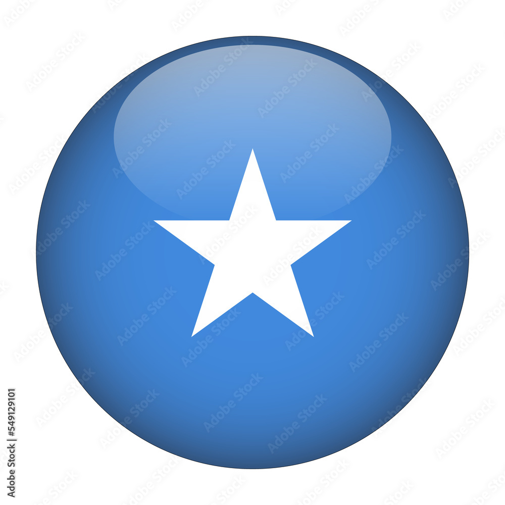 Somalia 3D Rounded Flag with Transparent Background Somalia 3D Rounded Flag with Transparent Background