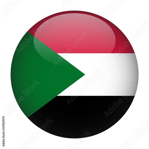 Free Download Sudan 3D Rounded Flag with Transparent Background  - GFXLoad