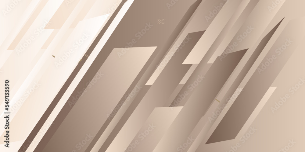 Fototapeta premium Beige, brown watercolor fluid painting vector background design abstract brown smooth lines