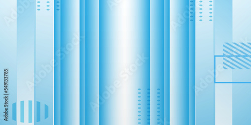 Abstract geometric white and blue color background. Vector illustration design background