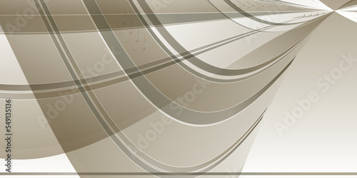 background graphic with abstract waves illustration with pastel brown