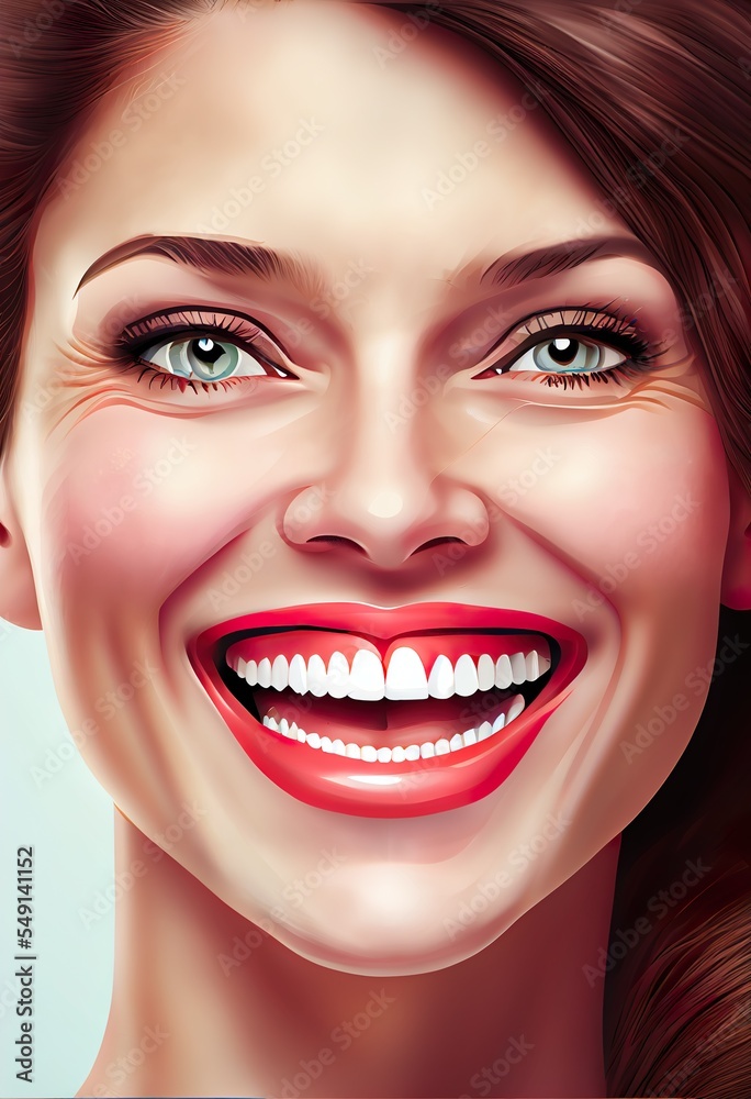 smiling woman 's mouth illustration, a woman with red lipstick, illustration with hair forehead smiling woman 's mouth illustration, a woman with red lipstick, illustration with hair forehead
