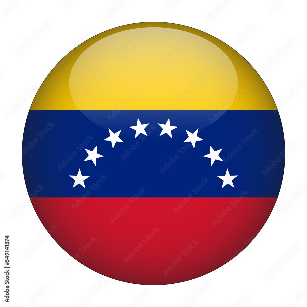 Venezuela 3D Rounded Flag with Transparent Background Venezuela 3D Rounded Flag with Transparent Background