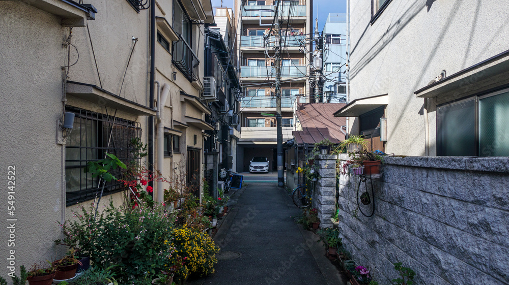 都内の裏路地 都内の裏路地