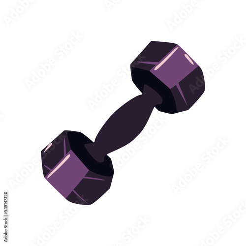 flat black dumbell