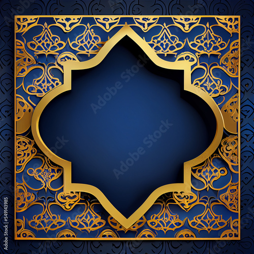 arabic background blue and ...