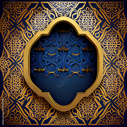 arabic background blue and ...