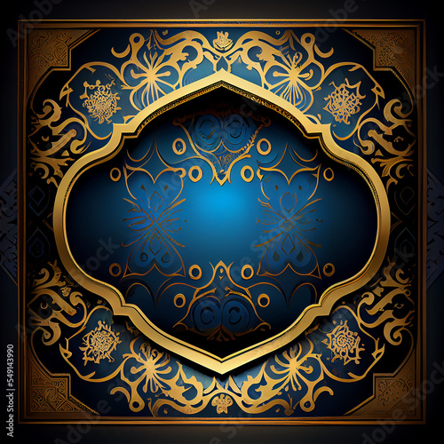 arabic background blue and ...